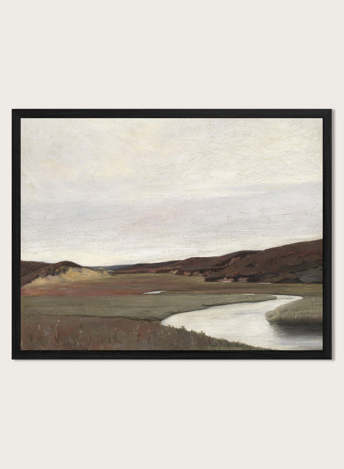 "A Summer's Day by the River Karup" Art Print