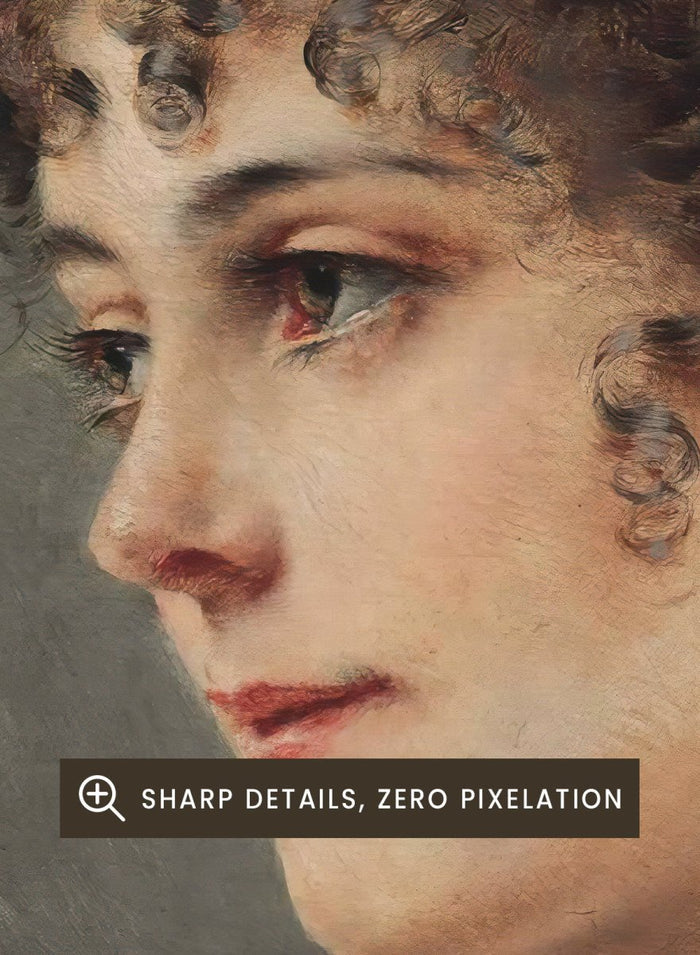 "A Young Beauty" Art Print_Sugar & Canvas_Eugen von Blaas