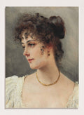 "A Young Beauty" Art Print_Sugar & Canvas_Eugen von Blaas
