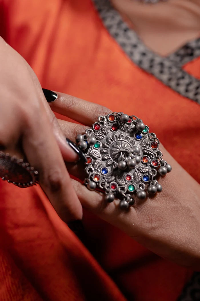 Aachal Ghungroo Free Size Adjustable Ring
