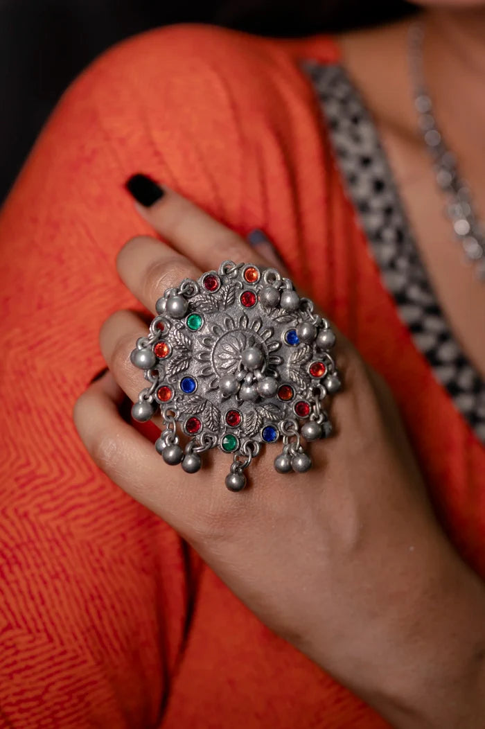 Aachal Ghungroo Free Size Adjustable Ring