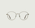 Rye::Abbot Wide Eyeglasses round brown  metal front