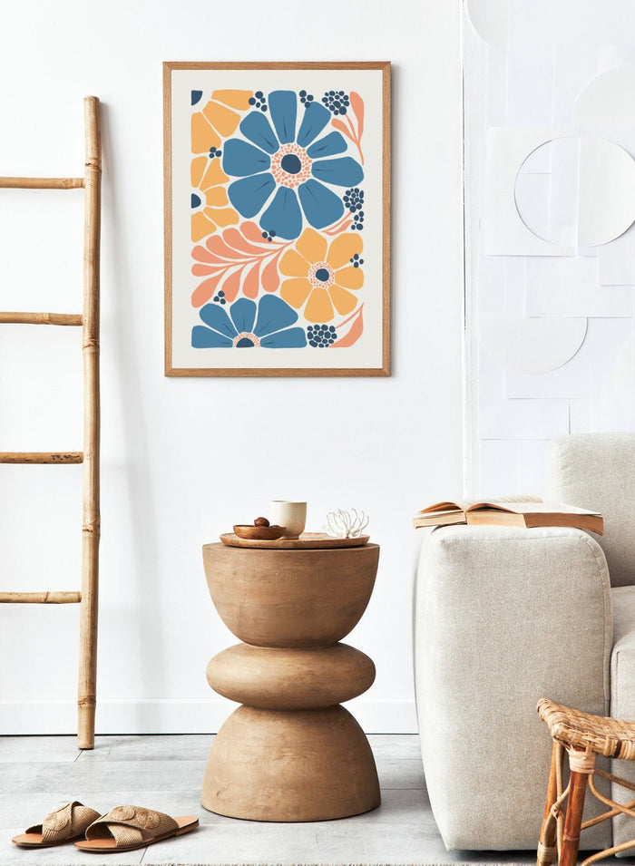 Abstract Botanical Art Print FM102_Sugar & Canvas