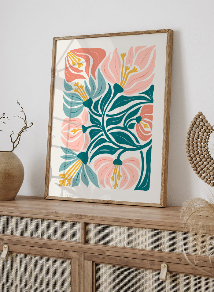 Abstract Botanical Art Print #FM93