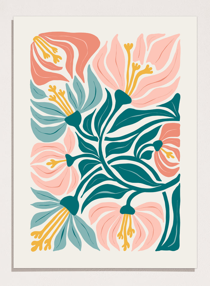Abstract Botanical Art Print #FM93