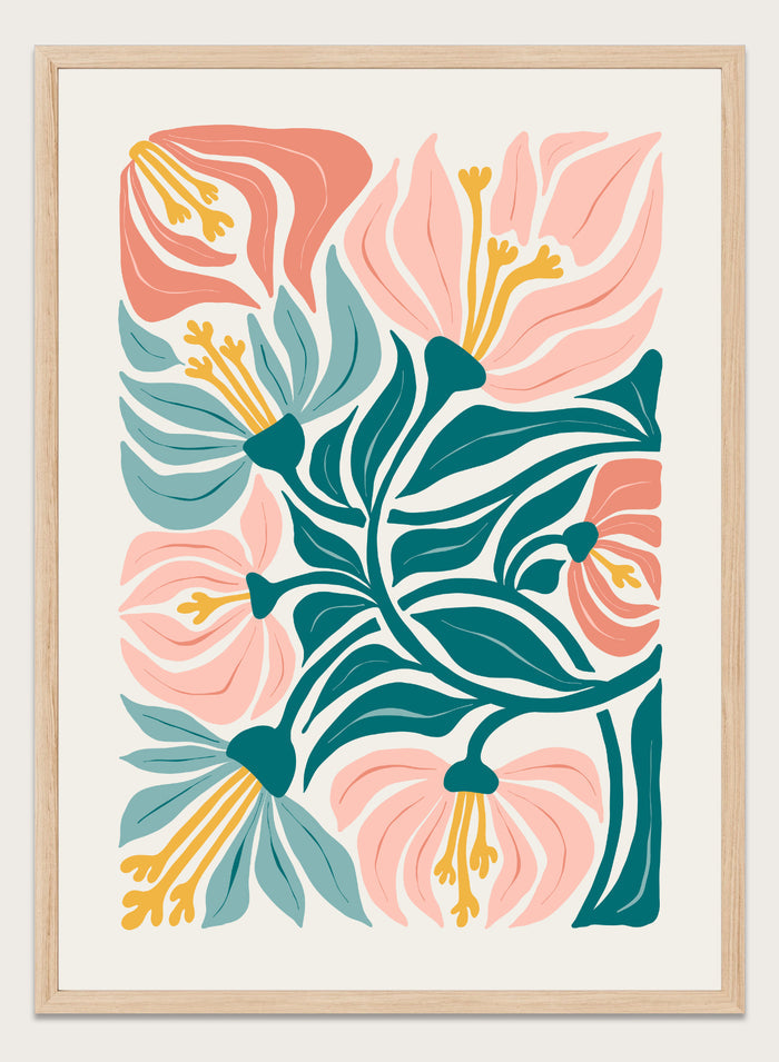 Abstract Botanical Art Print #FM93