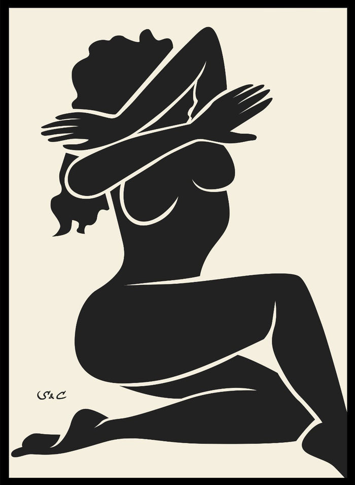 Abstract Figure Art Print WP01_Sugar & Canvas