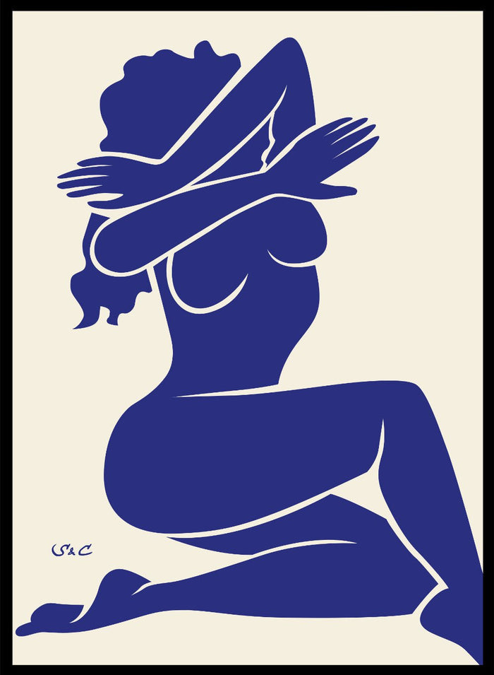 Abstract Figure Art Print WP01_Sugar & Canvas