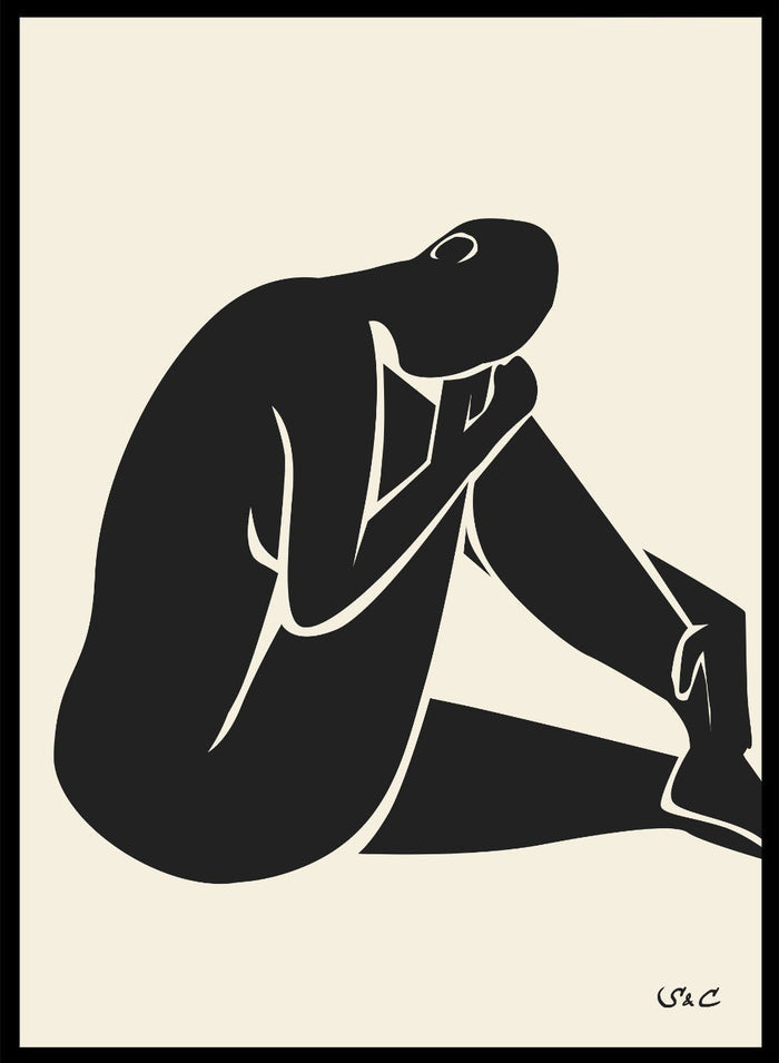 Abstract Figure Art Print WP02_Sugar & Canvas