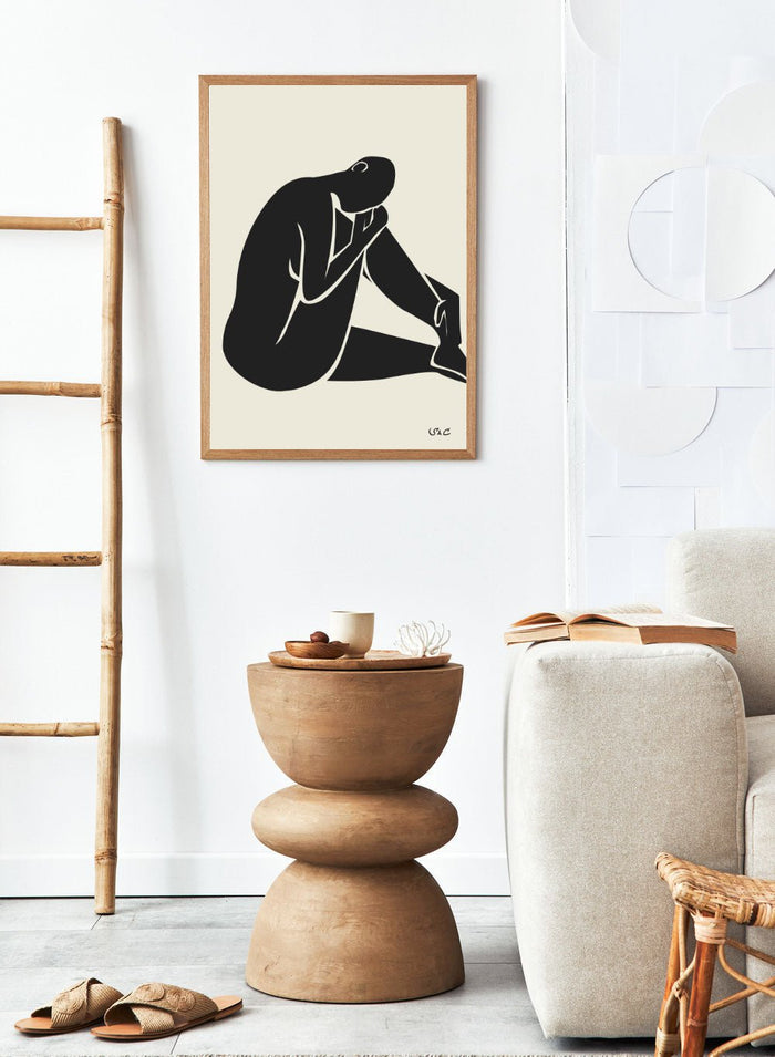 Abstract Figure Art Print WP02Sugar & Canvas