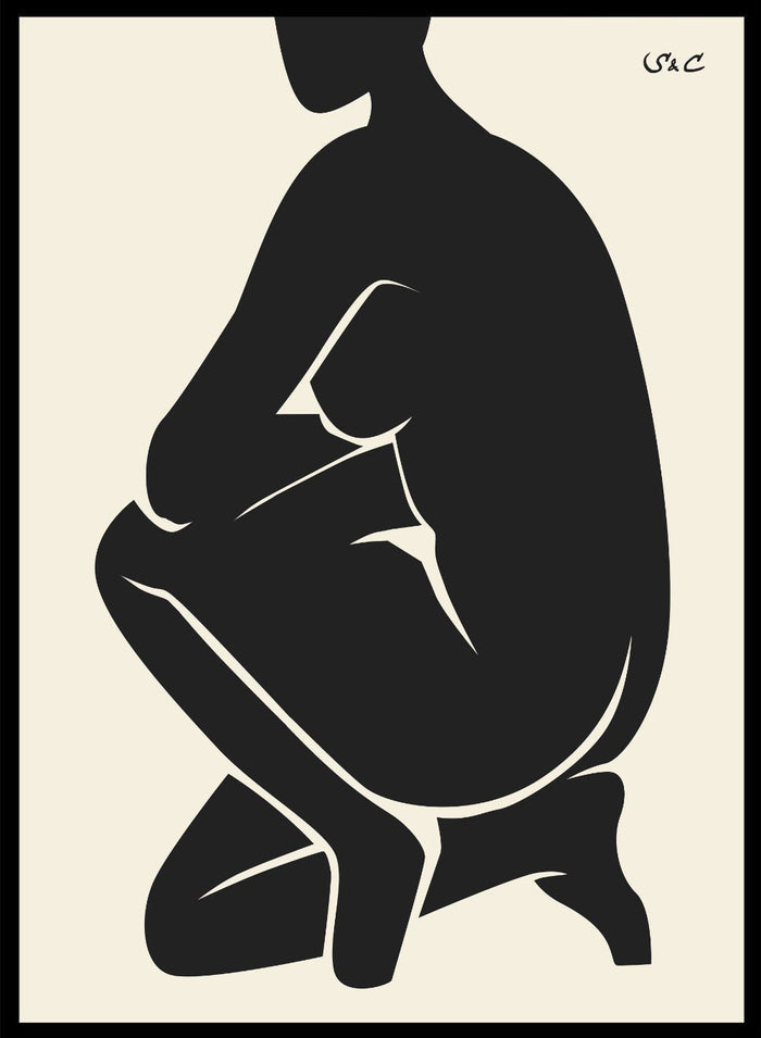 Abstract Figure Art Print WP03_Sugar & Canvas
