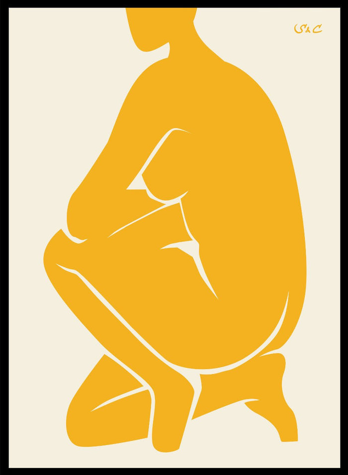 Abstract Figure Art Print WP03Sugar & Canvas