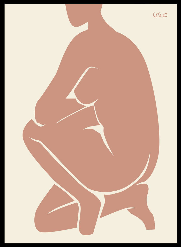 Abstract Figure Art Print WP03Sugar & Canvas