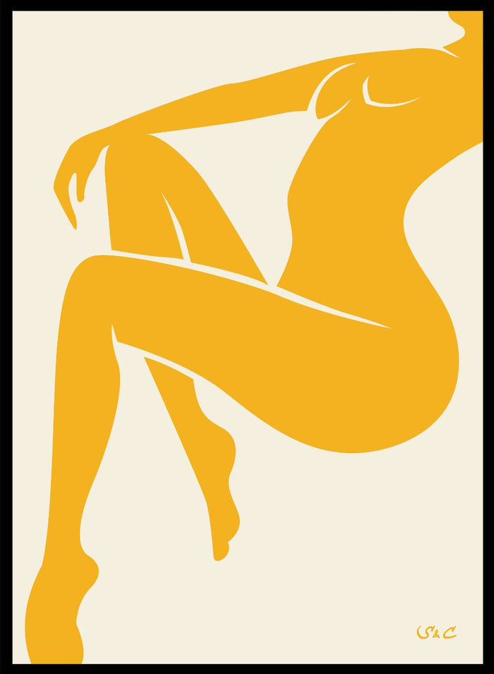 Abstract Figure Art Print WP06Sugar & Canvas