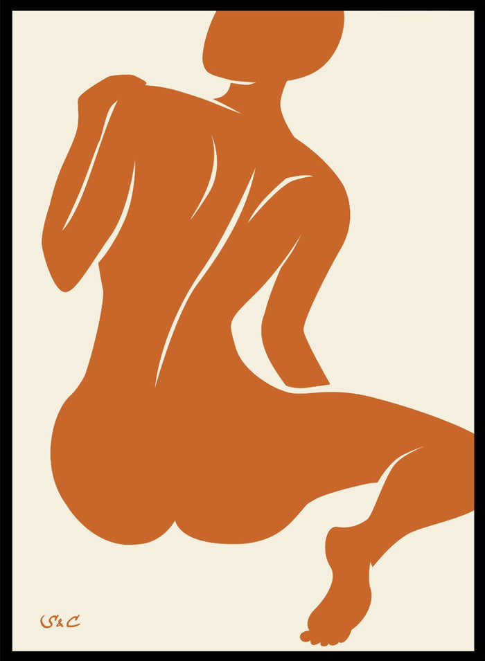 Abstract Figure Art Print WP09Sugar & Canvas