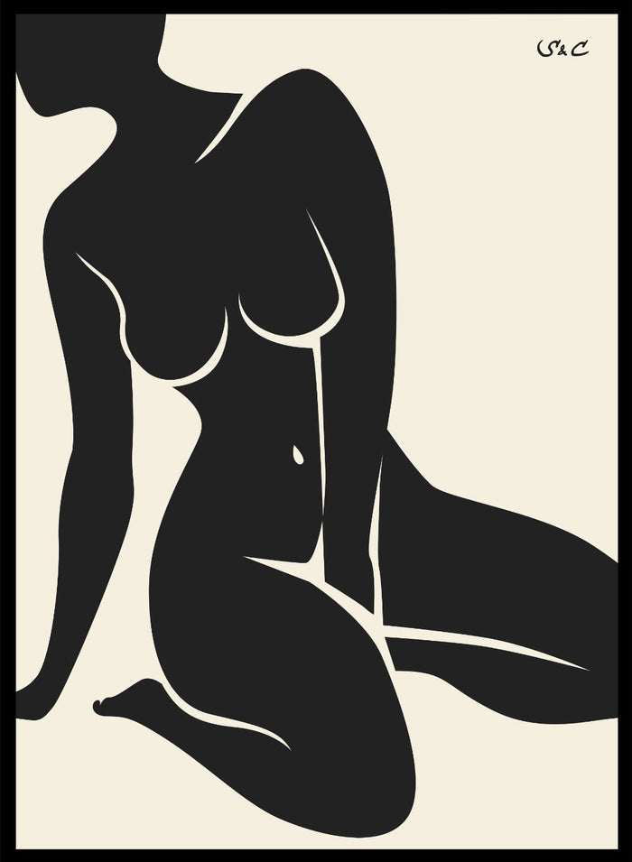 Abstract Figure Art Print WP10_Sugar & Canvas