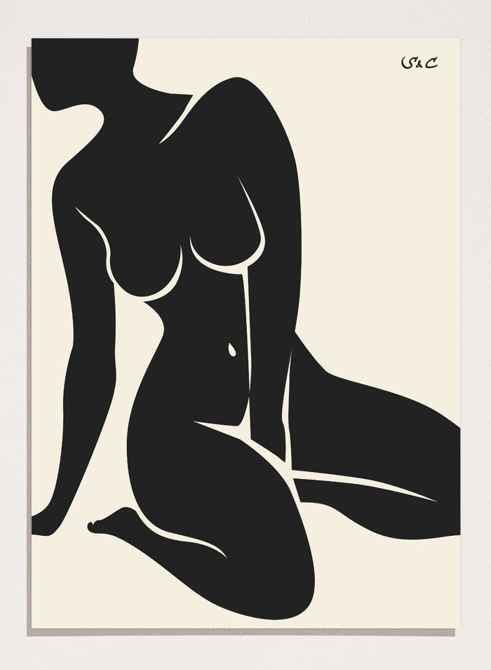 Abstract Figure Art Print #WP10