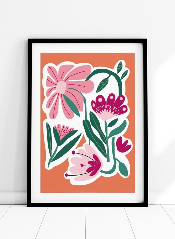 Abstract Flowers Art Print_Sugar & Canvas_Sugar & Canvas