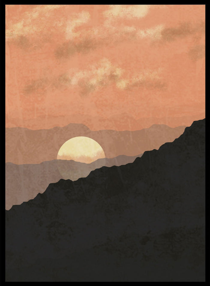 Abstract Mountains Art Print_Sugar & Canvas
