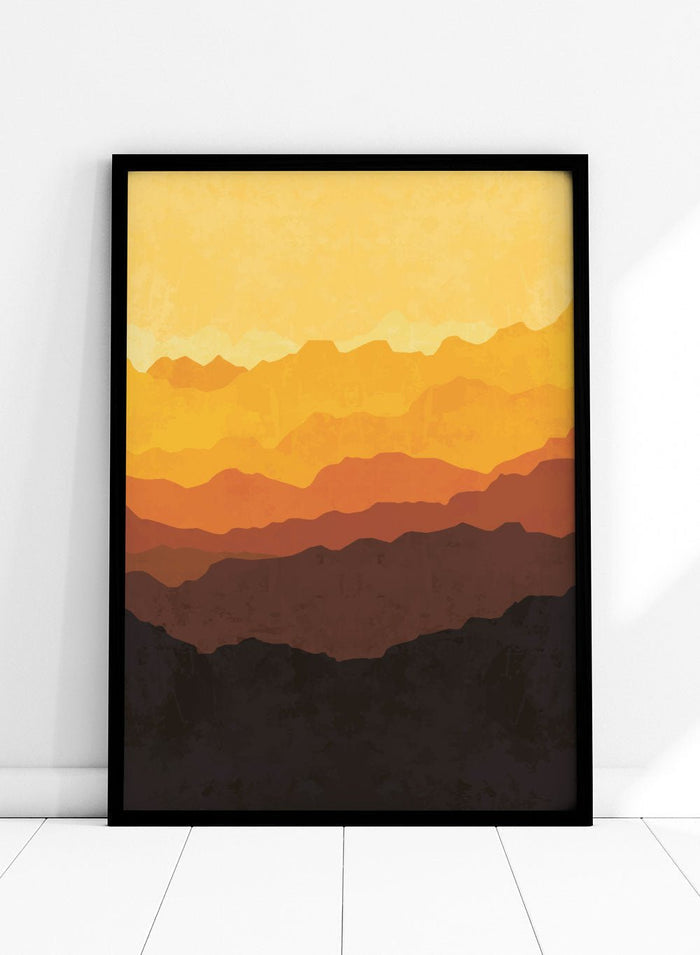 Abstract Mountains Art Print_Sugar & Canvas