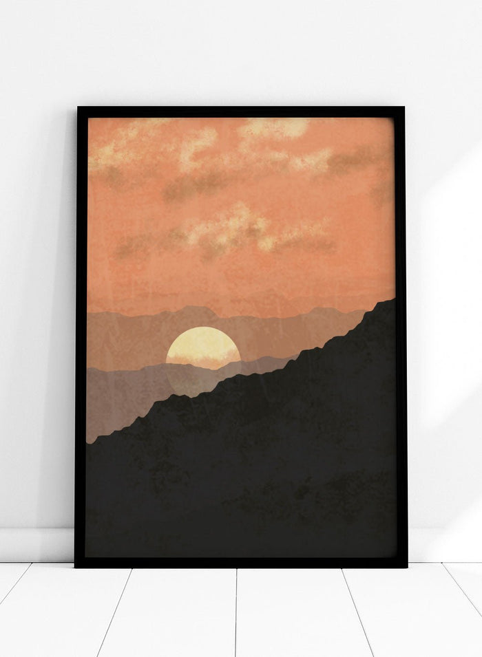 Abstract Mountains Art Print_Sugar & Canvas