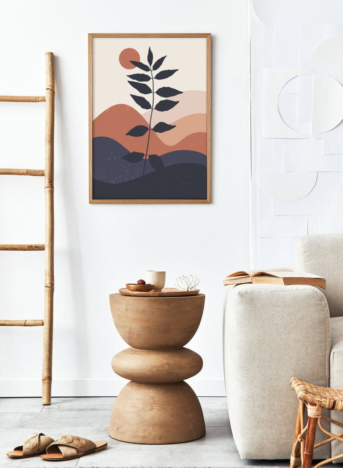 Abstract Plant Landscape Art Print_Sugar & Canvas