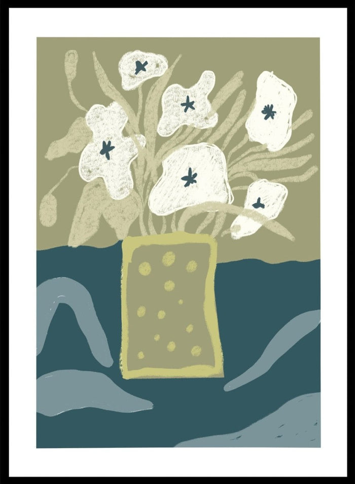 'Abstract Still Life with Vase' Aesthetic Art Print_Sugar & Canvas_Sugar & Canvas