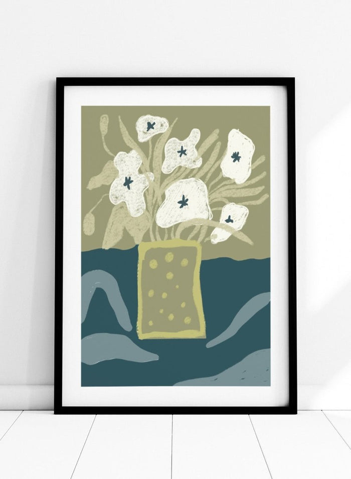 'Abstract Still Life with Vase' Aesthetic Art Print_Sugar & Canvas_Sugar & Canvas