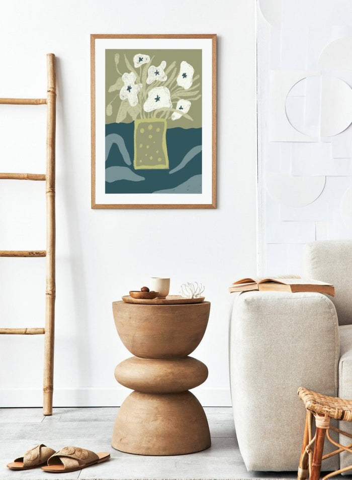 'Abstract Still Life with Vase' Aesthetic Art Print_Sugar & Canvas_Sugar & Canvas