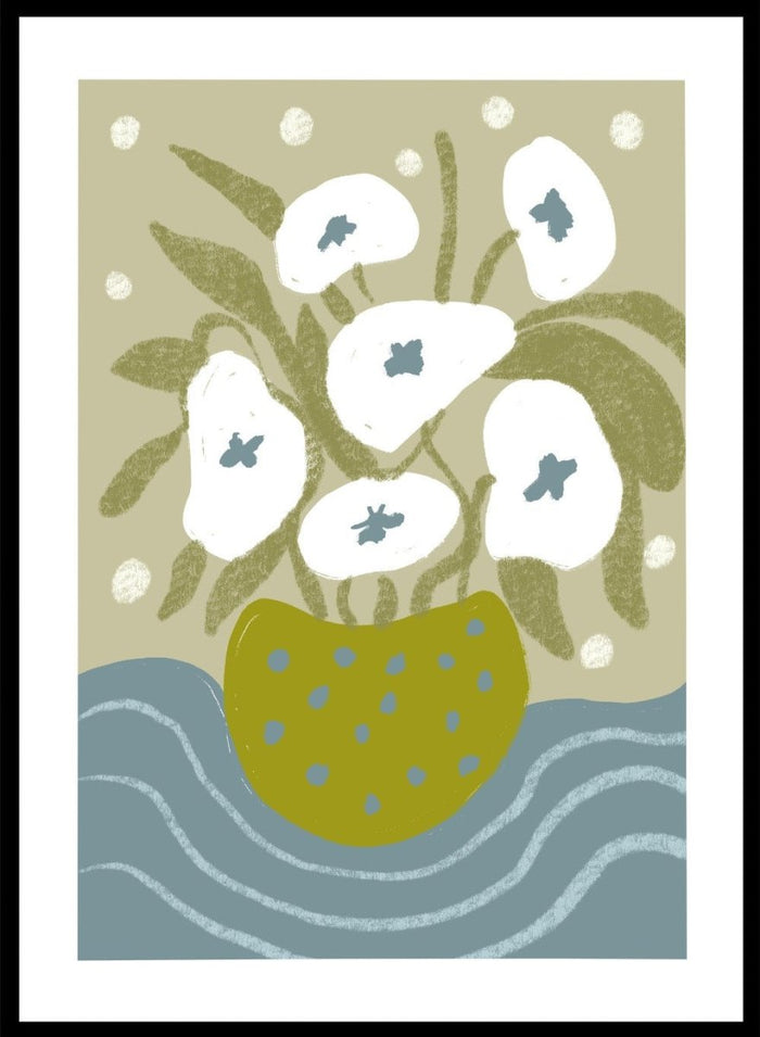 'Abstract Still Life with Vase II' Aesthetic Art Print_Sugar & Canvas_Sugar & Canvas