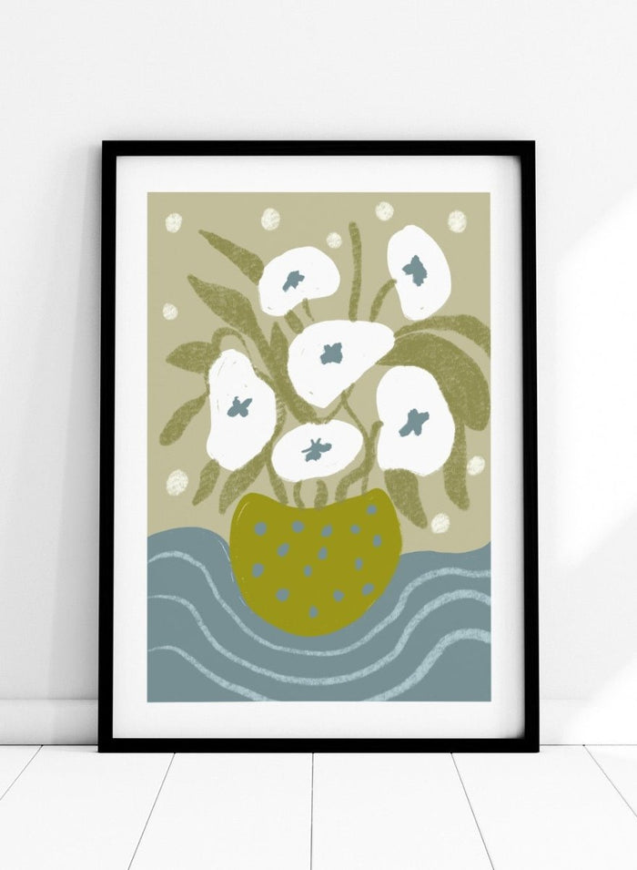 'Abstract Still Life with Vase II' Aesthetic Art Print_Sugar & Canvas_Sugar & Canvas