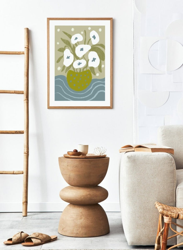 'Abstract Still Life with Vase II' Aesthetic Art Print_Sugar & Canvas_Sugar & Canvas