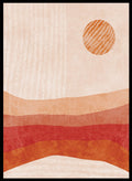 Abstract Sun & Mountains Art Print_Sugar & Canvas