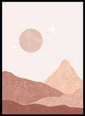 Abstract Sun & Mountains Art Print_Sugar & Canvas