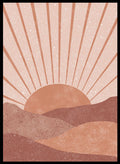 Abstract Sunrise Art Print_Sugar & Canvas