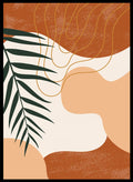 Abstract Terracotta Monstera Print_Sugar & Canvas