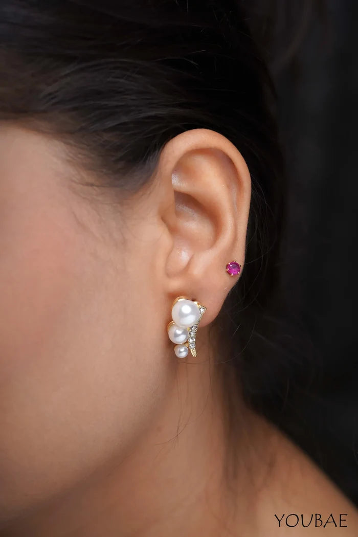 AD Pearl Drop Studs