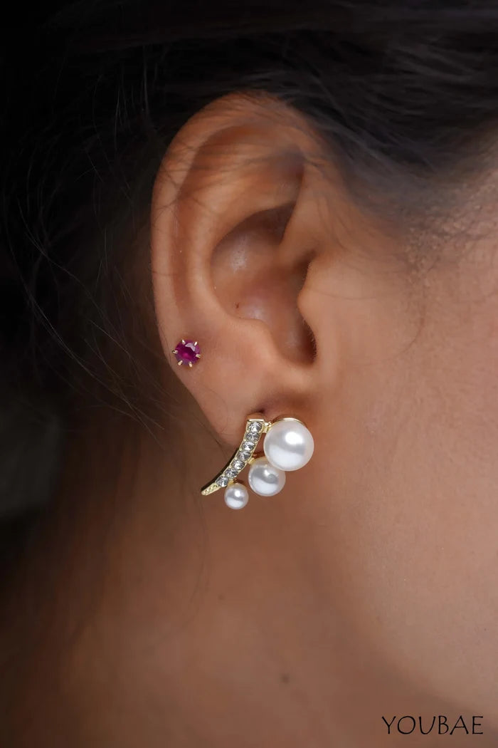 AD Pearl Drop Studs