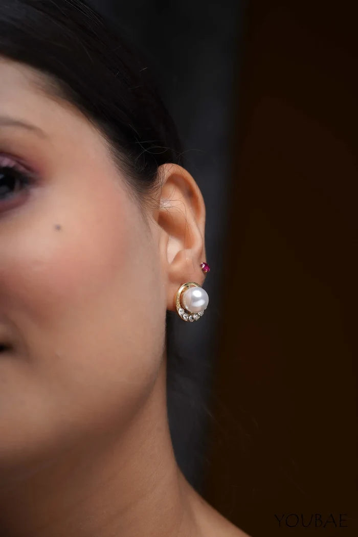 AD Pearl Studs