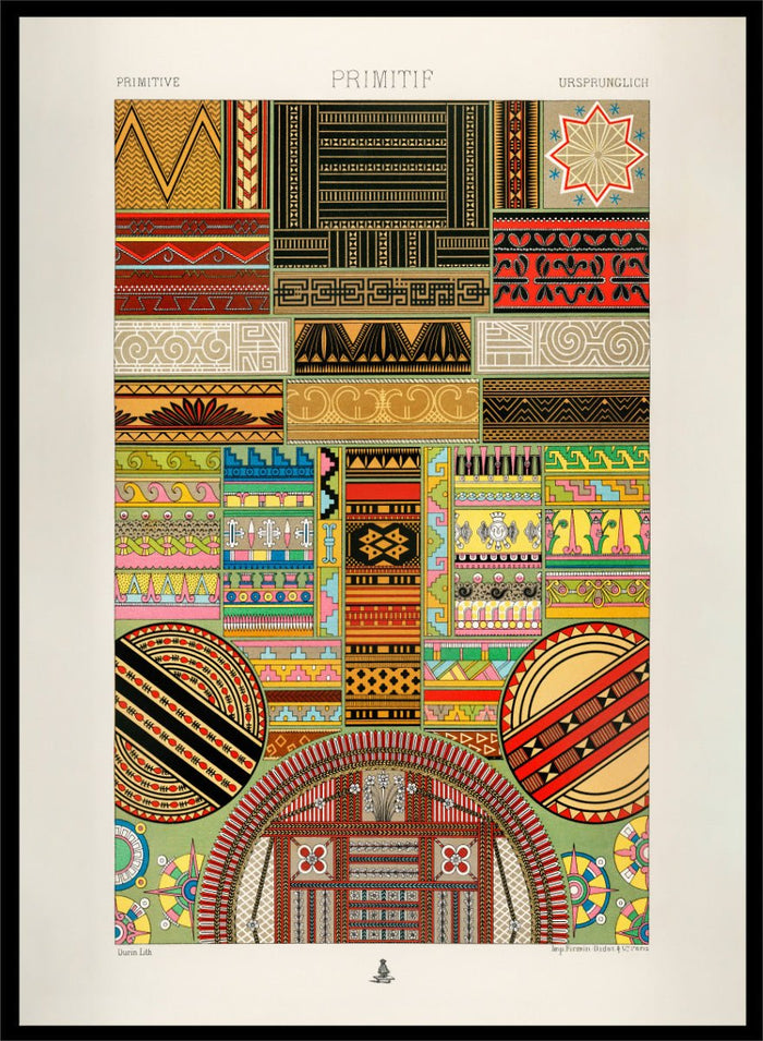 Albert Racine - Primitive Pattern Art Print_Sugar & Canvas_Albert Racine