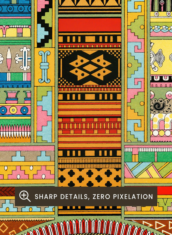 Albert Racine - Primitive Pattern Art Print_Sugar & Canvas_Albert Racine