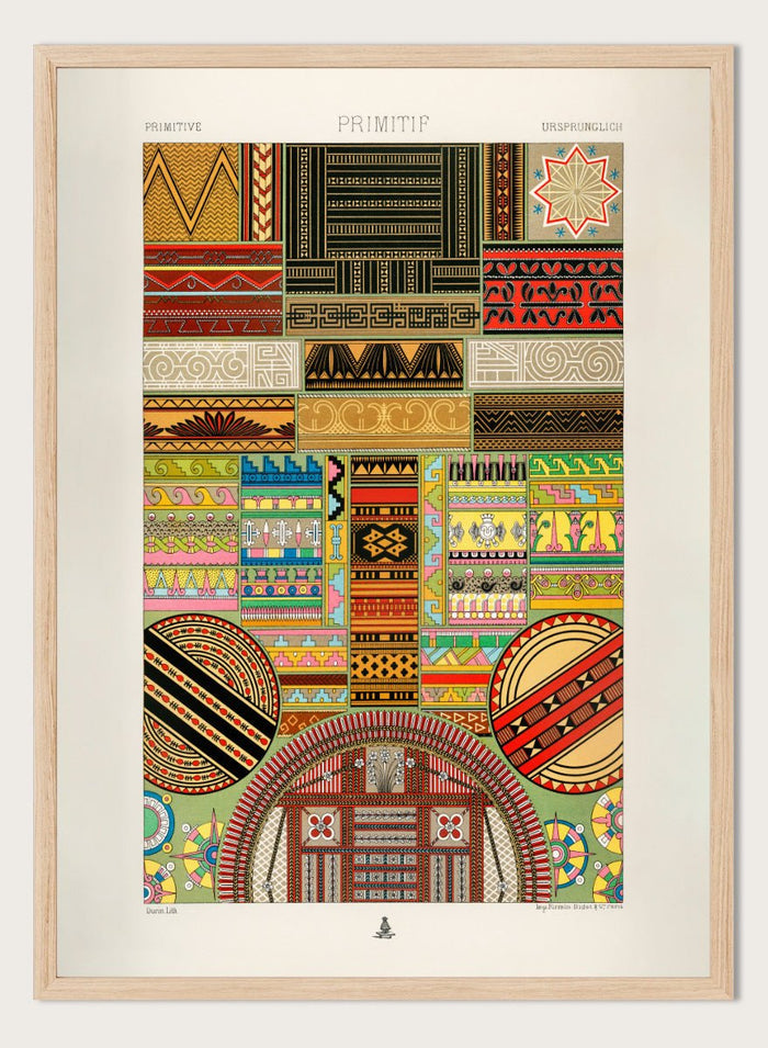 Albert Racine - Primitive Pattern Art Print_Sugar & Canvas_Albert Racine