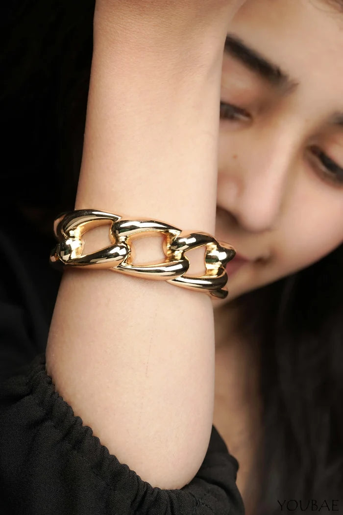 Amanda Free Size Chunky Anti Tarnish Bracelet - Single