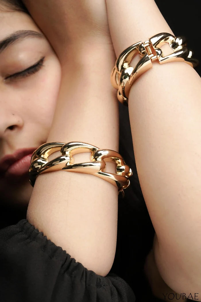 Amanda Free Size Chunky Anti Tarnish Bracelet - Single