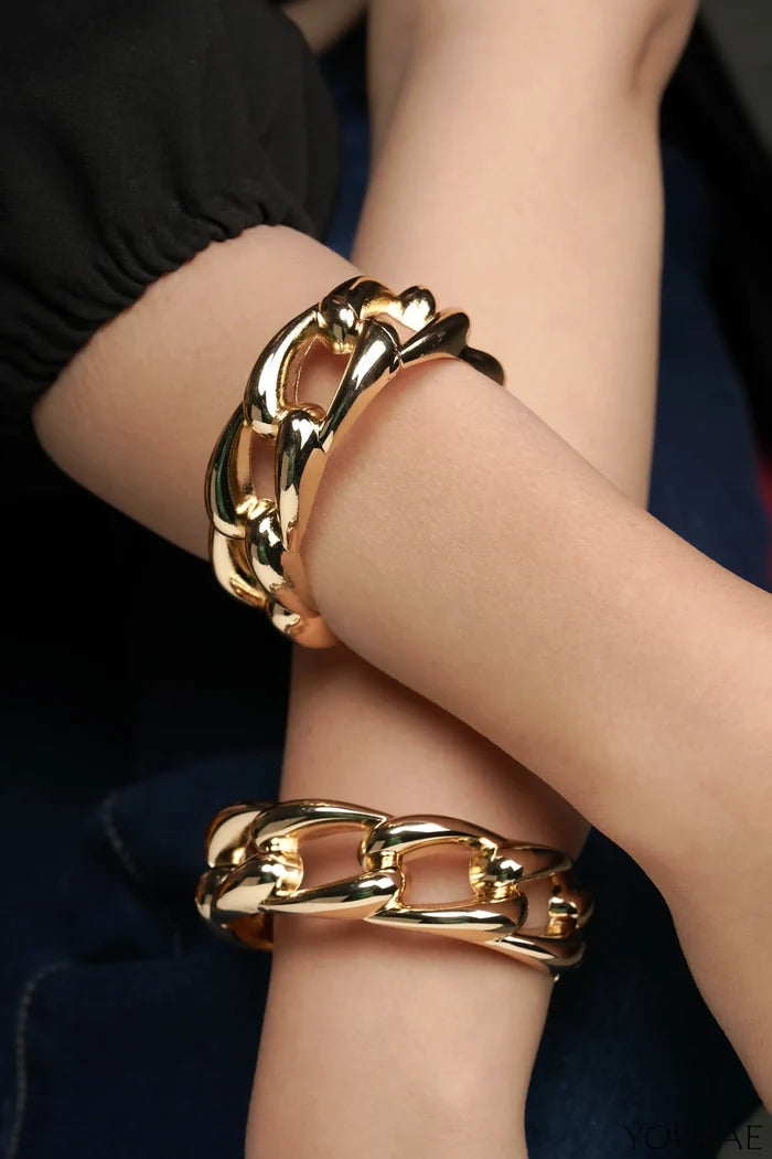 Amanda Free Size Chunky Anti Tarnish Bracelet - Single