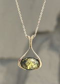 Amber Pendant Necklace