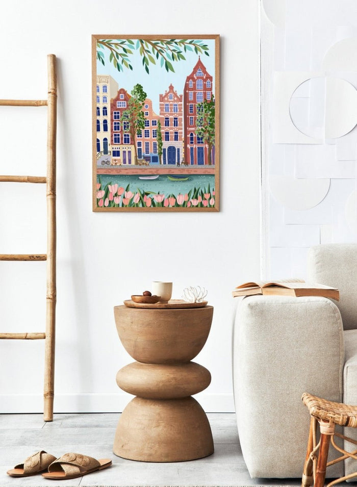 Amsterdam Canal Travel Art Print_Sugar & Canvas_Sugar & Canvas
