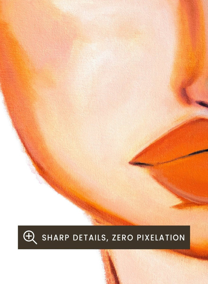 Sassy Side Eye by Amy Straley is a contemporary figurative art print featuring a playful feminine portrait, warm tones, and modern minimalist style.