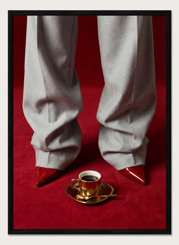 A4/8x12 inches (Framing Available) / Black Wood Frame