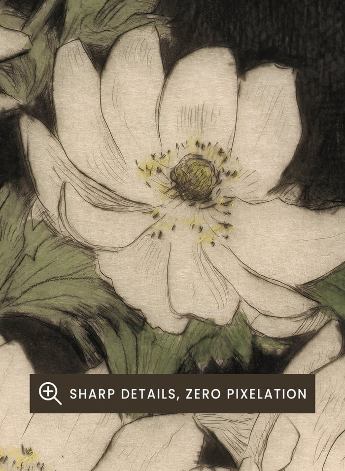 "Anemones" Art Print_Sugar & Canvas_Bertha E. Jaques